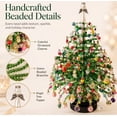 thumbnail image 6 of DIY Beaded Christmas Tree Kit, Make Your Own Sparkling Warm Light Tabletop Decoration, Handmade Holiday Beading Craft Set for Indoor Home Display & Creative Gift, 6 of 8