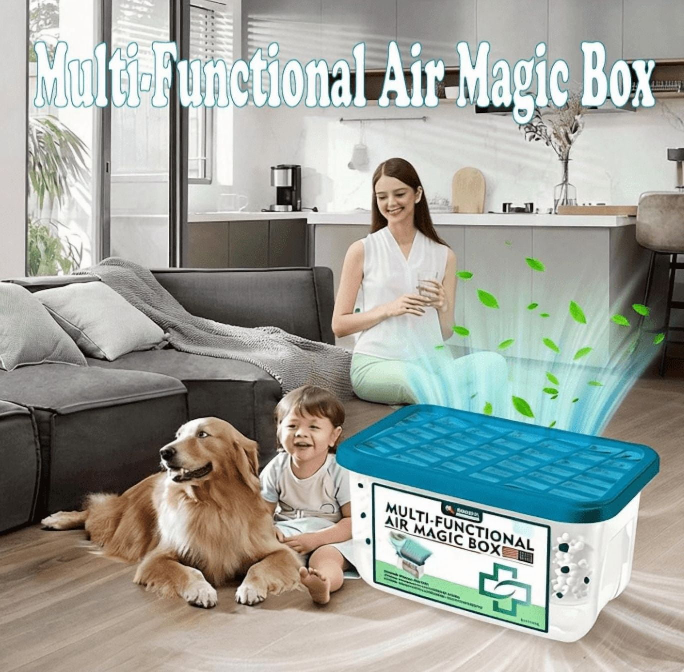 New Indoor Air Purification Dust Removal Magic Box - Air Magic Box - Long-Lasting Freshness Dust Removal Box, Dust Removal & Fresh Air for Any Room