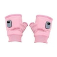 thumbnail image 2 of Milageto Heated Gloves Fingerless Rechargeable for Women Man Touchscreen Hand Warmers Pink, 2 of 8