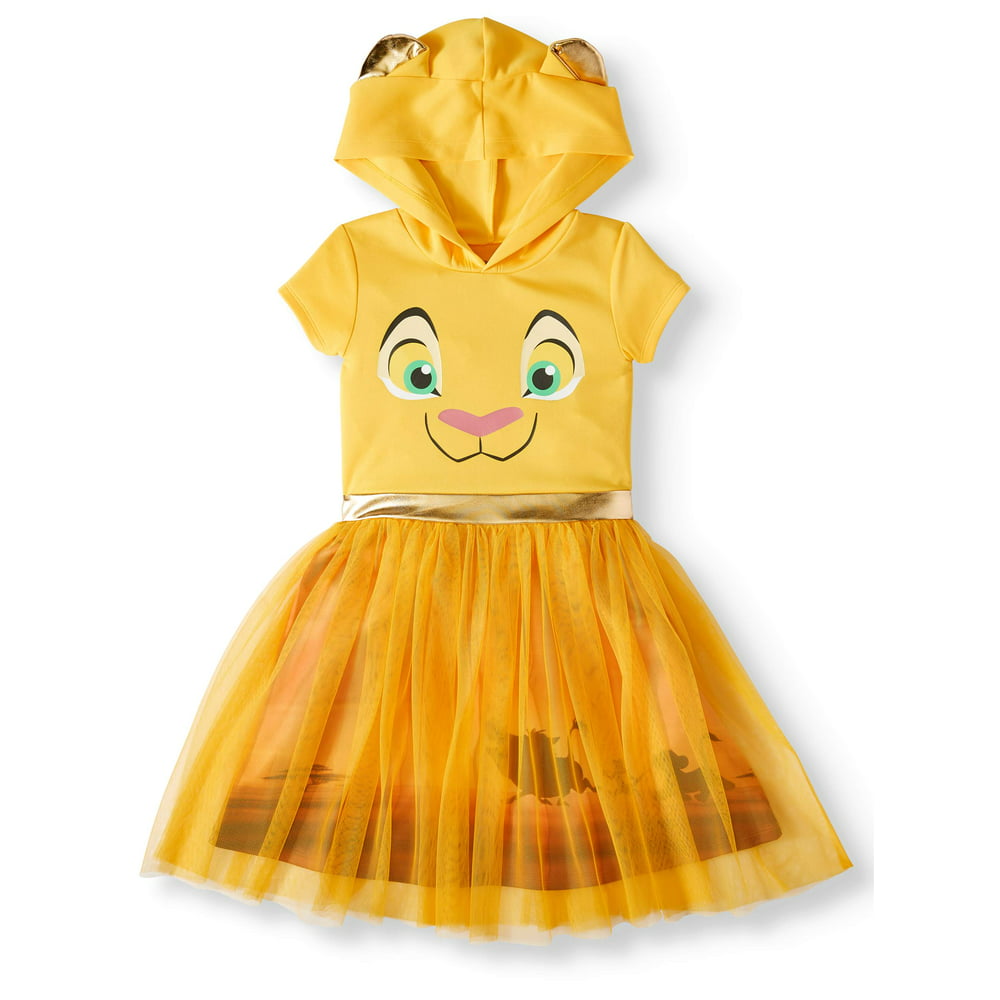The Lion King - Nala Lion King Cosplay Dress With Hood (Little Girls ...