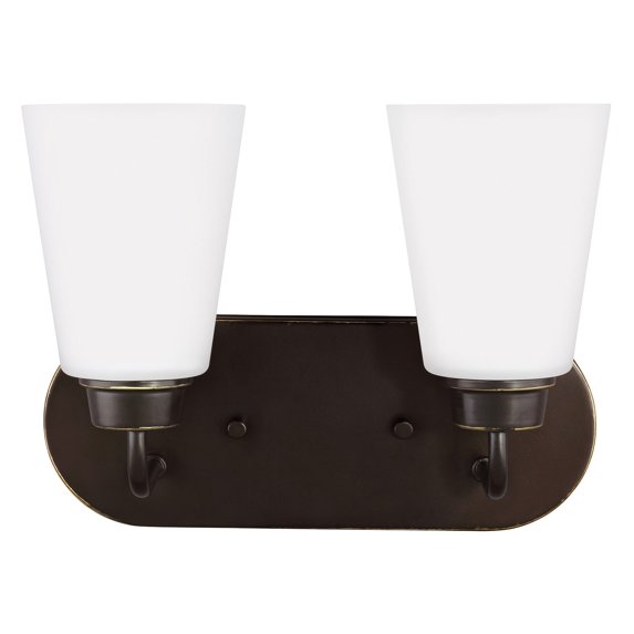 Two Light Wall / Bath by Generation Lighting - Seagull 4415202EN-782 in Bronze Finish