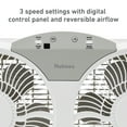 "Holmes 9"" TwinBlade Digital Window Fan, Dual Exhaust Intake, 3