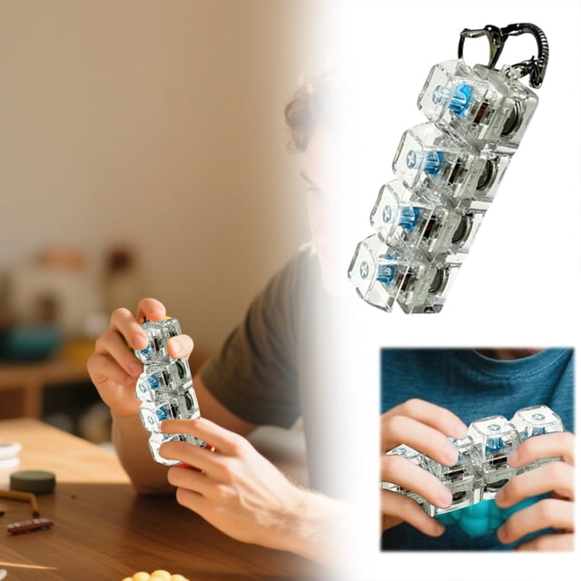 Education Puzzle Toy The Stress Relieving Toy Mechanical Keyboard Keychain Keyboard Can Light Up For Indoor Outdoor Learning