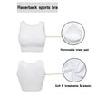 thumbnail image 7 of FANNYC Women's Seamless Racerback Sports Bra Running Active Gym Workout Fitness Bra Yoga Activewear Tank Top Bras With Removable Padded, 7 of 7