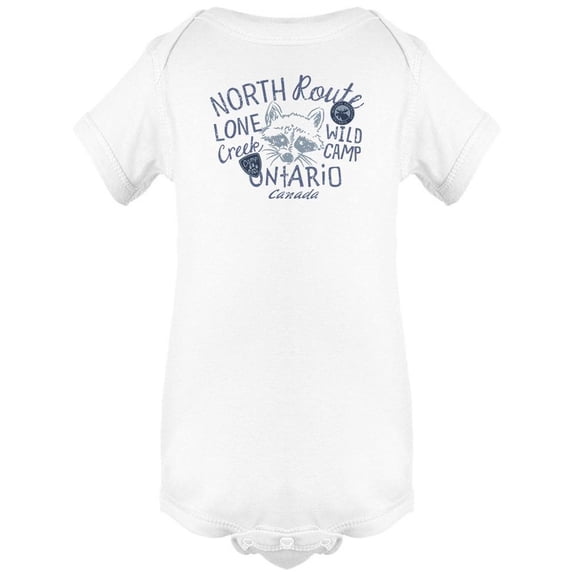 North Route Wild Camp Raccoon Bodysuit Infant -Image by Shutterstock,  6 Months