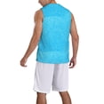 thumbnail image 5 of Rocae Sky Blue Glitter for Men's Basketball Jersey Lightweight and Breathable Athletic Tank Top,Quick-Drying Sports Jersey Small, 5 of 9