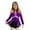 Purple, variant on TiaoBug Kids Girls Circus Ringmaster Cosplay Jumpsuit Sequins Tassel Lion Tamer Stage Performance Costume Red 14