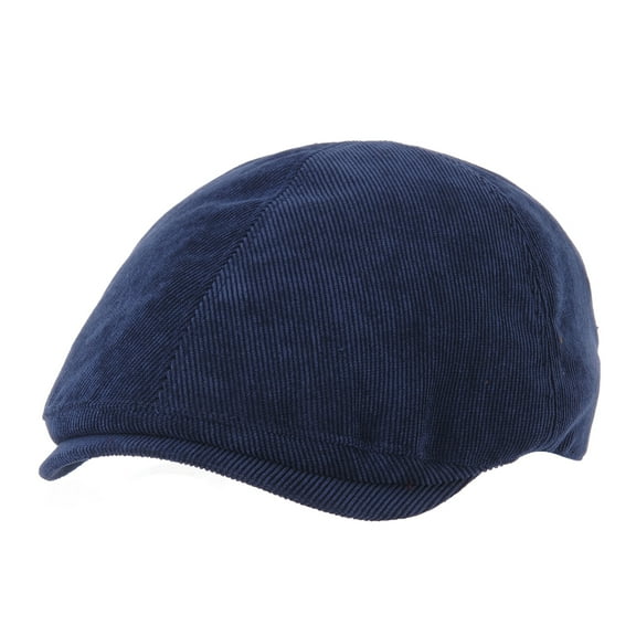 WITHMOONS Flat Cap Wool Corduroy Newsboy Ivy Hat SL3515 (Navy)