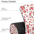 thumbnail image 4 of Yayeee Faucet Mat for Kitchen Sink 14.7" Diatomite Long Splash Guard Pad, White Cartoon Fire Truck Pattern, 2 Pack, 4 of 7