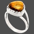 thumbnail image 2 of Natural Rare Cady Mountain Agate 925 Sterling Silver Ring s.7 Jewelry R-1074 SDR230784, 2 of 5