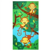 Jay Franco & Sons Monkey Fiber Reactive Beach Towel