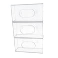 thumbnail image 2 of DimyFew 1 Piece Glove Dispenser Box Disposables Glove Box Holder Organizer Wall Mounted PETG Container Transparent Storage Suitable for Laboratory Kitchen Cle 3 Pieces, 2 of 8