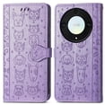 thumbnail image 1 of Funda Cartera FOXDOCK para Honor X9A , Flip PU con Relieve de Gatos y Perros, Tarjetero y Soporte, 1 of 6