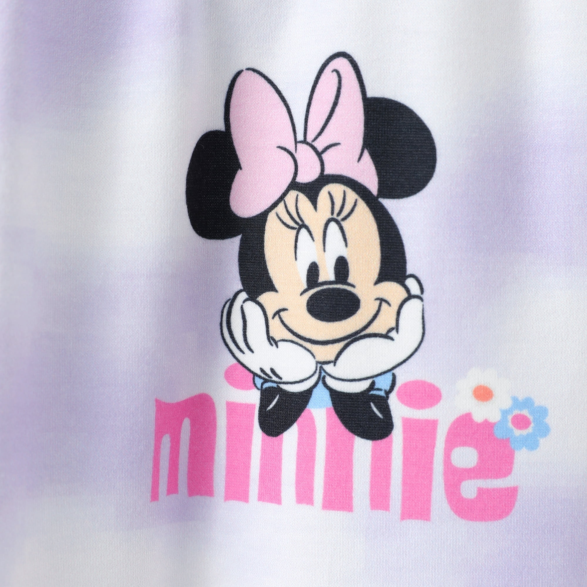 Disney Girls Hoodies Minnie Graphic Sweatshirts and Joggers Pants 2Pcs School Outfits Set Big Kids 7-8Y