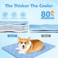 thumbnail image 3 of Rywell Upgrade Dog Cooling Mat, 20"x30" Thicken Cooling Pad for Dog, Breathable Arc-Chill Cooling Fiber Color Changing Anti-slip & Waterproof Cooling Mat for Pet, Non-Toxic, Washable, 3 of 9