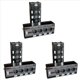 thumbnail image 1 of 3 Par de Extensores de Cable de Red Ethernet RJ45 de Audio XLR de 3 Pines y 4 Canales, Extensor de Señal de Red DMX512 Macho + Hembra, 1 of 5
