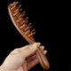 thumbnail image 4 of Handmade Sandalwood Wooden Hair Comb with Ergonomic Long Handle for Scalp Massage and Hair Growth, 4 of 4