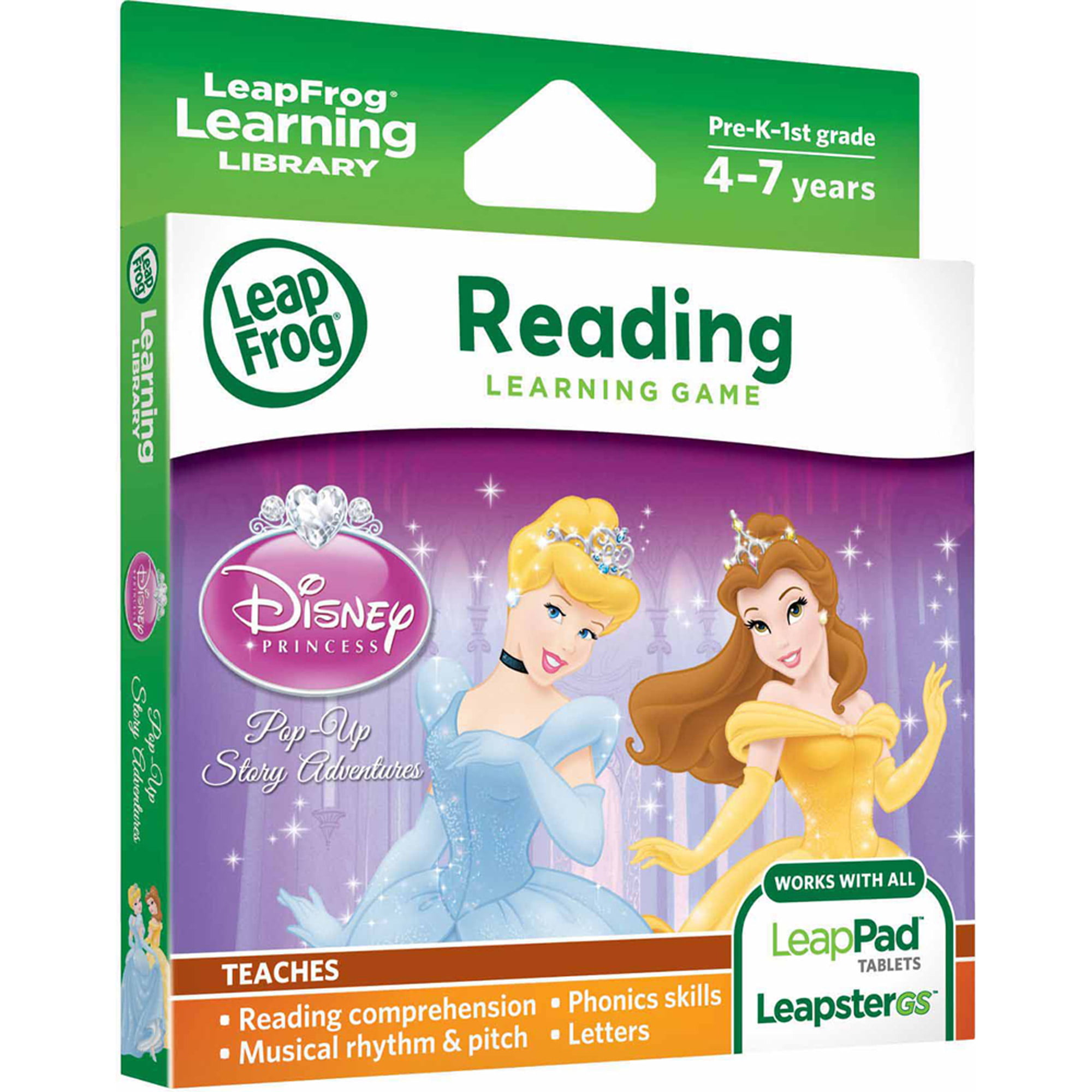 Reading Learning Game Cartridge LeapFrog Leapster Kids Education Disney Princess