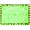 thumbnail image 1 of Ahgly Company Indoor Rectangle Abstract Green Modern Area Rugs, 2' x 4', 1 of 4