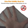 thumbnail image 6 of Mosquito Heat Net Sun Hat with Neck Flap, UPF 50+ UV Protection Safari Cap Wide Brim Fishing Hiking Hat for Men Women, Camouflage Gray, 6 of 7