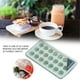 thumbnail image 4 of Molde de silicona para hacer cubitos de hielo de 21 cavidades, bandeja para molde de crema para pasteles con tapa, utensilios para hornear, redondo, verde Scienceny HA004768-06, 4 of 7