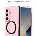 thumbnail image 3 of ELEHOLD Slim Magnetic Case for Samsung Galaxy Z Fold 7 Magnetic Mag-Safe Compatible Non-Slip Anti-Scratch Anti-Fingerprint Shockproof Lightweight Case for Galaxy Z Fold 7,Pink, 3 of 9