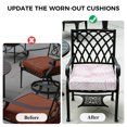 thumbnail image 5 of Outdoor Patio Cushion Covers 4 Pack Pink Palm Leaf Patio Chair Cushion Covers with Ties and Zipper Waterproof Outdoor Seat Cushion Covers for Patio Furniture 20"x18", 5 of 9