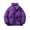 Purple, variant on Lenago Quilted Jackets For Men With High Collar No Hoods Winter Parka Jackets Fleece Lining Thermal Winter Fashion Outerwear Comfortable Cozy Outerwear Thicken Puffer Jackets