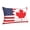 14"x20", variant on Canada Us Friendship Flag Combination Rectangle Throw Pillow Cover Cushion Case Hidden Zipper Home Decorative Pillowcase Printed 20"x30"