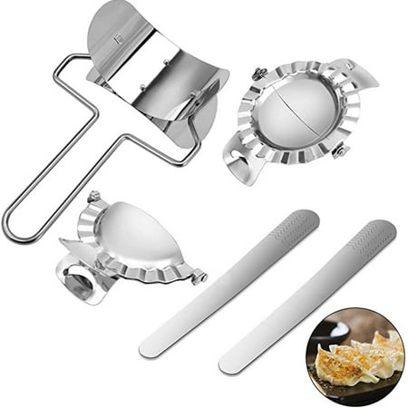 

Liveday Stainless Steel Chinese Dumpling Maker Set Skin Maker Molds Cutter Pie Empanadas Press Kitchen