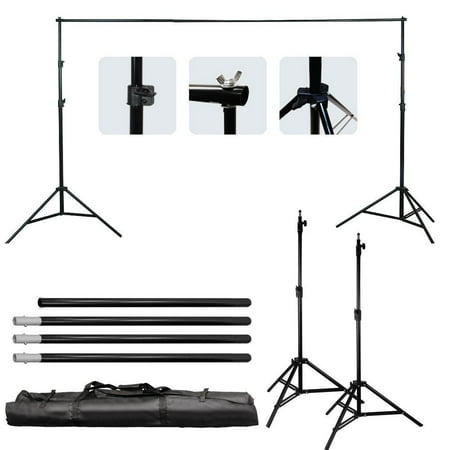 Zimtown 10Ft Adjustable Background Support Stand Photo Photography Video Backdrop (Best Photography Backdrop Material)