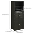 thumbnail image 3 of HOMCOM Buffet de 63 Pouces avec Huche, Armoire de Rangement avec Tablette Ajustable, 3 of 10