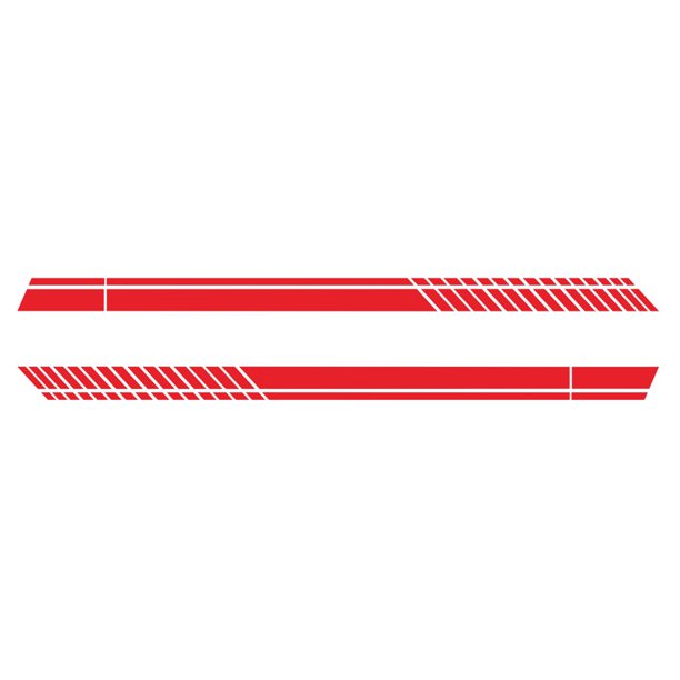 Universal Car Auto Racing Body Side Stripes vinilo modificado raya