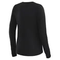 thumbnail image 3 of Women's WEAR by Erin Andrews x Gracie Hunt Black Buffalo Bills Mesh Panel Long Sleeve T-Shirt, 3 of 6