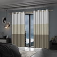 thumbnail image 6 of Lfeey Bedroom Blackout Curtains, Beige, 63 inch Long, 2 panels, 6 of 6