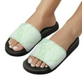 thumbnail image 5 of GZHJMY Stylish Slides for Women Men, Veins of Green Leave Soft Flexible Slip-on Sandals Slippers, 5 of 7