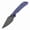 Purple Anodized Titanium, variant on Kansept Fenrir Folding Pocket Knife 3.48'' Satin CPM S35VN Blade,Beadblasted Anodized Titanium Handle with Micro Water Ripple Texture,K1034C1