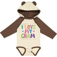 thumbnail image 3 of Inktastic I Love My Gram for Grandkids Girls Long Sleeve Baby Bodysuit, 3 of 5