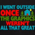 thumbnail image 3 of CafePress - Went Outside Graphics Weren't Great Dark T Shirt - Men's Classic Graphic Cotton T-Shirt, 3 of 4