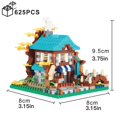 thumbnail image 1 of Four Season City, Street View, Sakura, Windmill Building Blocks, Fisherman's Cottage, Tree Assemble Bricks Toys For Kids/Boy/Children, 1 of 5