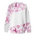 thumbnail image 5 of Luxalzxs Breast Cancer Awareness Sweatshirt for Women Pink Ribbon Print Breast Cancer Survivor Pullover Crewneck Sweatshirt, 5 of 5