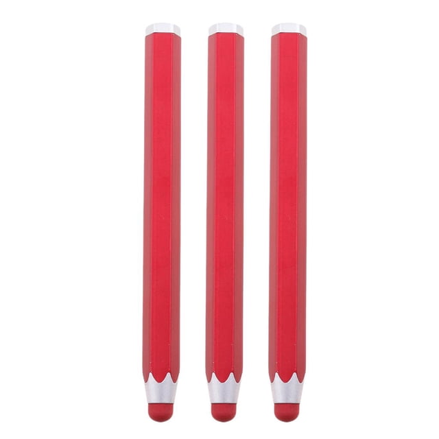 3 pcs de Boligrafo Hugo para Pantalla Táctil Color Rojo Compatibilidad Universal