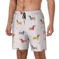 thumbnail image 2 of Daiia Dachshund Dog Puppy Mens Swim Trunks Swim Shorts Quick Dry Swim Shorts with Mesh Lining Pockets-Small, 2 of 9