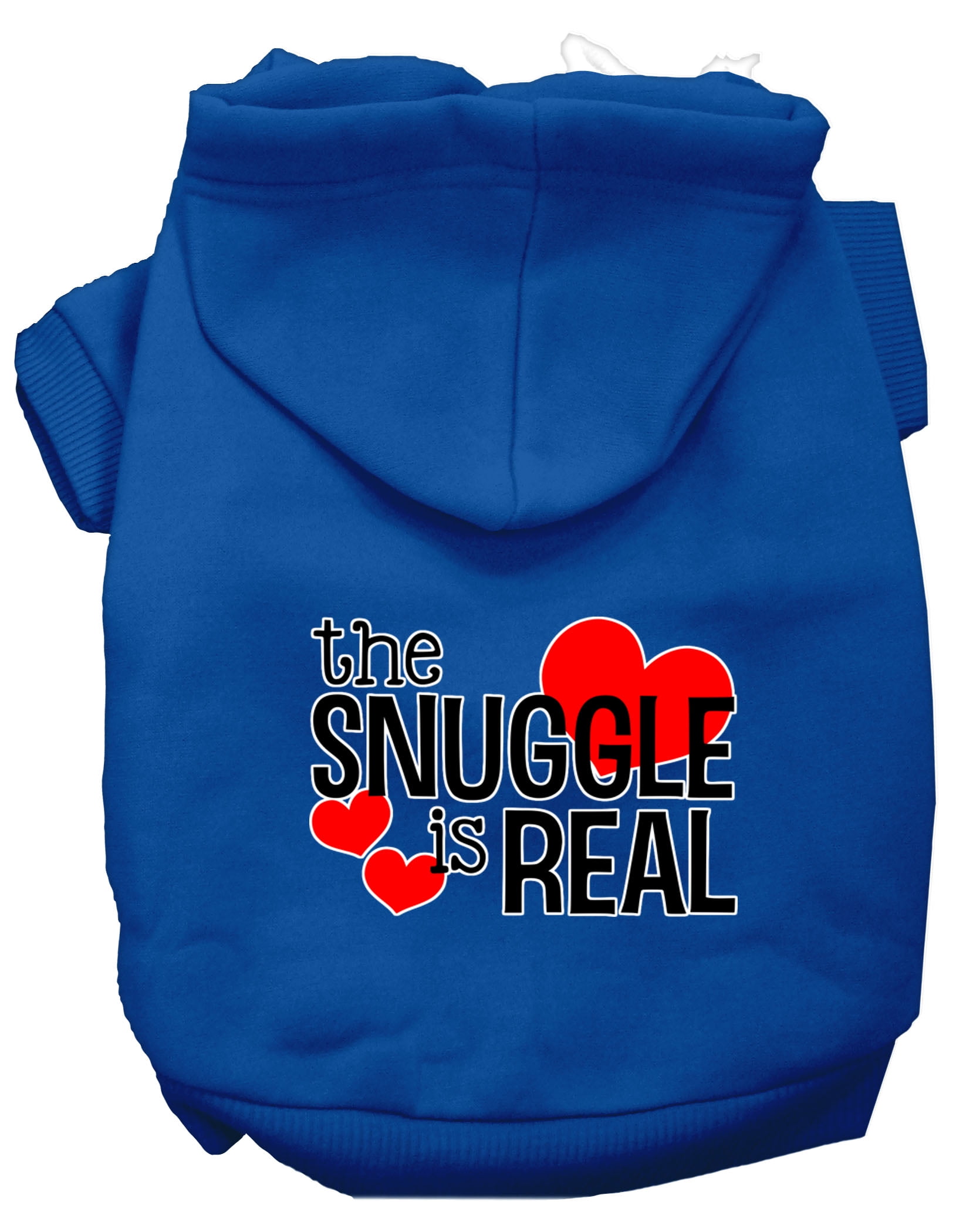 The Snuggle Is Real Screen Print Dog Hoodie Blue Xs - Walmart.com ...