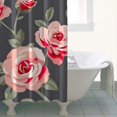 thumbnail image 5 of Waterproof Pioneer Shower Curtain 36x72 Inch Polyester Unique Colorful Floral Shower Curtain for Bathroom Hotel Home Decor with 7 Plastic Hooks, 5 of 5