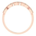 thumbnail image 5 of 0.3 ct Brilliant Round Cut Simulated Champagne 18K White/Rose/Yellow Gold Stackable Band SZ 8.5, 5 of 6