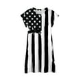 thumbnail image 3 of Ketyyh-chn99 Girl's Fourth of July American Flag Dress Stars Stripes Swing Midi Dress Independence Day for Toddler Girls Summer Dresses Outfit Pink,3-4 Years, 3 of 4