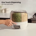 thumbnail image 5 of Thyme & Table 6 Section Rotating Food Storage Dispenser with Removable Drawer, White, 5 of 9