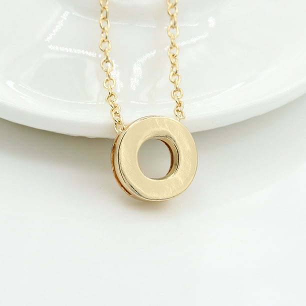 Collar para mujer, joyería para mujer, joyería de moda para mujer, regalo para mujer, 26 letras en inglés, cadena con nombre, colgante, collares, joyería para mujer