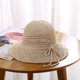 thumbnail image 1 of Women Sun Protective Hat Cotton Knitted Foldable Soft Breathable Beach Cap for Outdoor New, 1 of 5